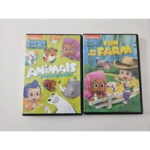 Bubble Guppies 2 DVDs Animals Everywhere & Fun On The Farm